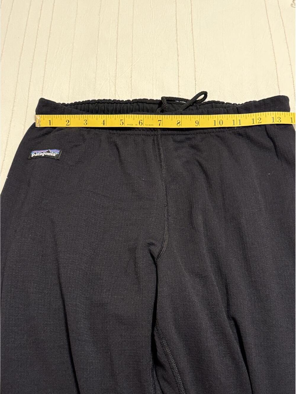 Vintage Patagonia Synchilla Fleece Pants Women's Large Black Made in USA 90s - Picture 3 of 6